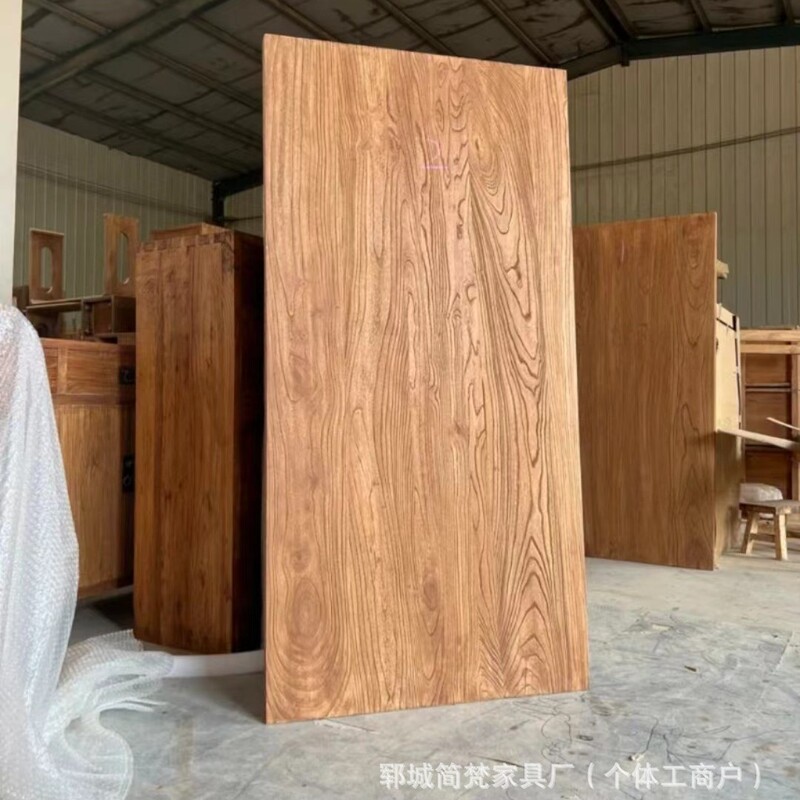 Old elm wood plate solid wood whole furniture table panel naturally weatherized to make old door panel home stay decorative wood floor