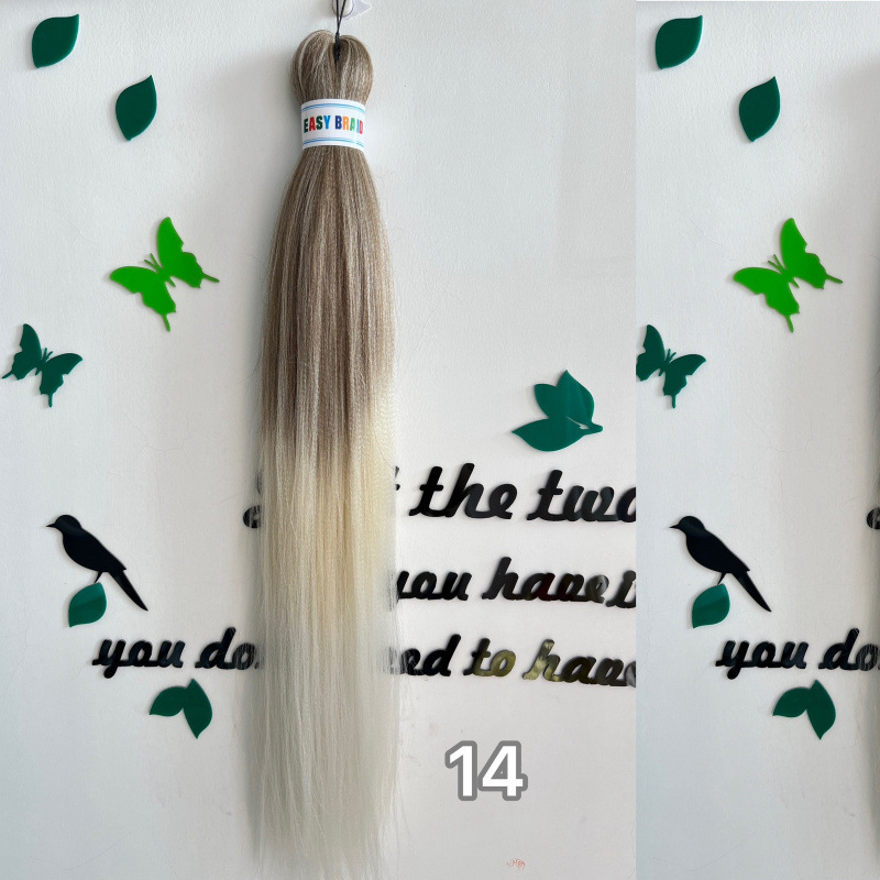 Fijo de baja temperatura de agua caliente FR Easy Braid Fibra química Trenza sucia Multicolor Negro Pechón suave y esponjoso