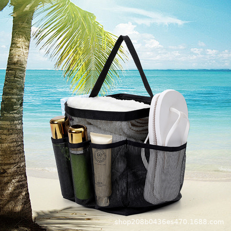 Mesh Shower Laundry Basket Portable Shower Bag Bathroom Wash Bag Travel Swimming Beach Bag Storage Mesh Shower Laundry Basket Portable Shower Bag Bathroom Wash Bag Travel Swimming Beach Bag Storage