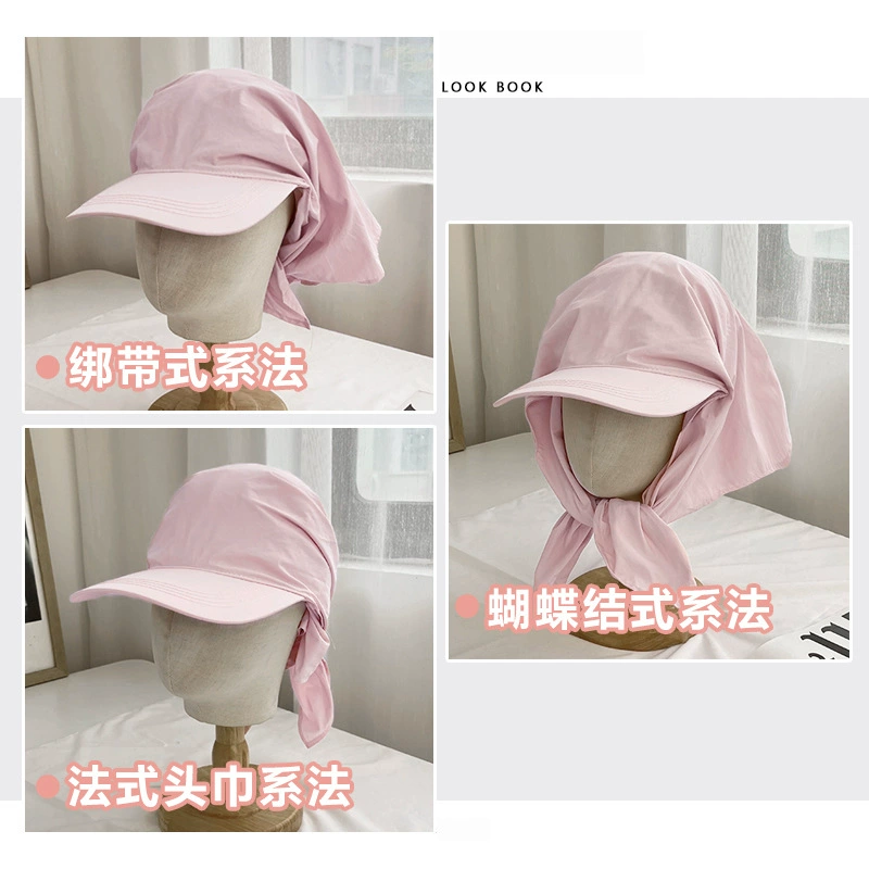 Cute scarf, belt, travel sun hat for camping, cap, sun protection