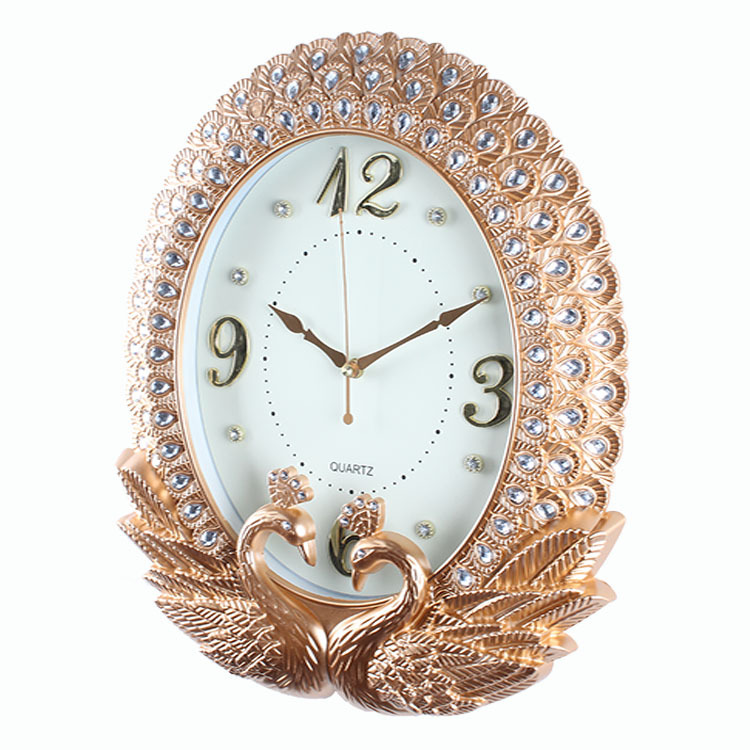 Reloj de pared de estilo europeo Peacock sala de estar reloj de arte creativo moda silenciosa relojes de pared nórdicos relojes de pared domésticos al por mayor