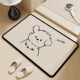 Cartoon Moe Fun Diatom Mud Floor Mat Bathroom Water Absorption Quick-drying Dirty-resistant Foot Mat Home Anti-slip Easy-to-take-care Floor