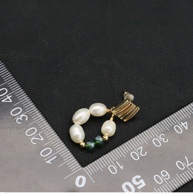 1 Pair Retro Artistic Geometric Freshwater Pearl Drop Earrings display picture 4