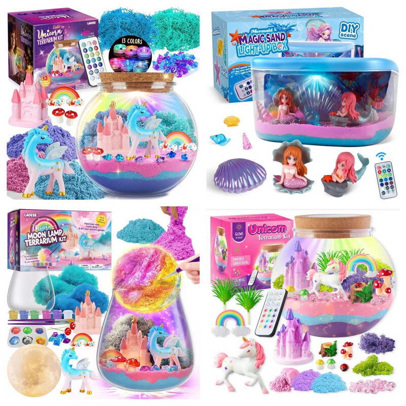 2026 Amazon DIY Luminous Night Light Landscaping Container Unicorn Dinosaur Mermaid Landscape Toy Gift Box 2026 Amazon DIY Luminous Night Light Landscaping Container Unicorn Dinosaur Mermaid Landscape Toy Gift Box
