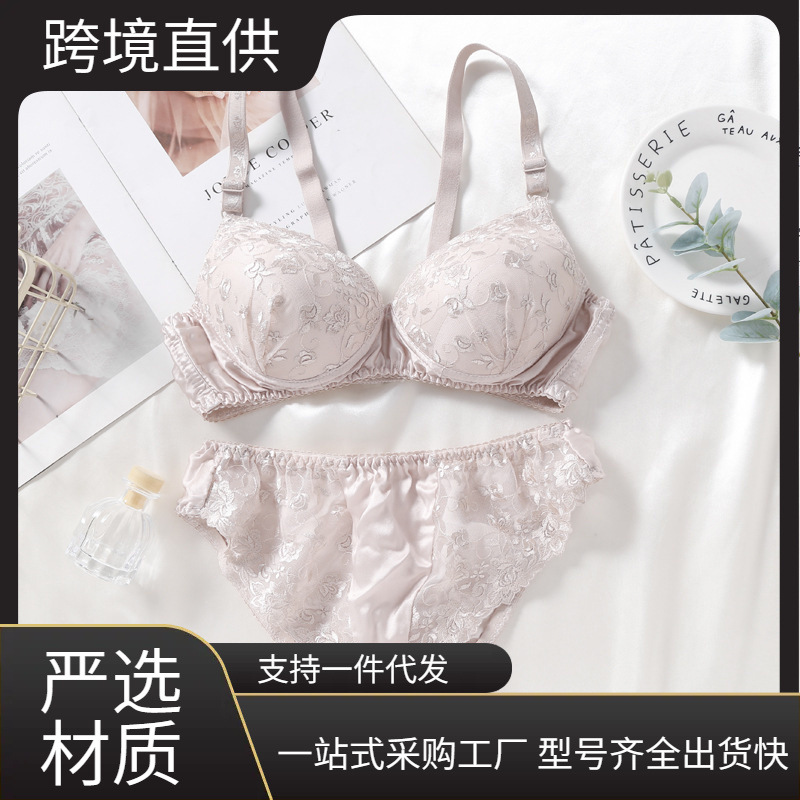 정품 녹색 실크 잎 100% 천연 뽕나무 실크 브라 및 팬티 세트, 편안하고 통기성이 뛰어나며 달콤하고 인기 있는 여름 필수품