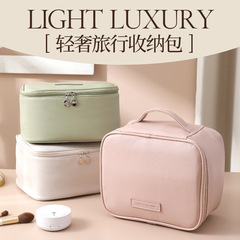 新型化粧バッグ肌感pu皮携帯旅行携帯収納洗面バッグ大容量メーカー卸売りロゴ