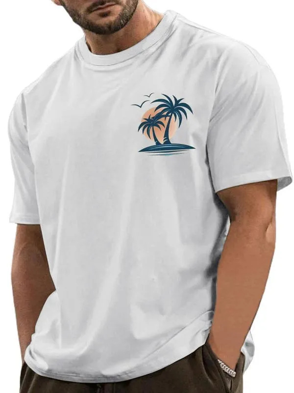 Europa y América verano transfronterizo nuevo estilo comercio exterior ropa de hombre Amazon camiseta 3D estilo étnico estampado cuello redondo camiseta de manga corta