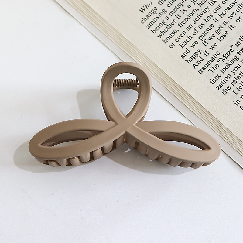 Internet celebridad clip de pelo francés de las mujeres de gran parte posterior de la cabeza horquilla clip de tiburón de alto grado agarre del pelo clip de pelo tocado