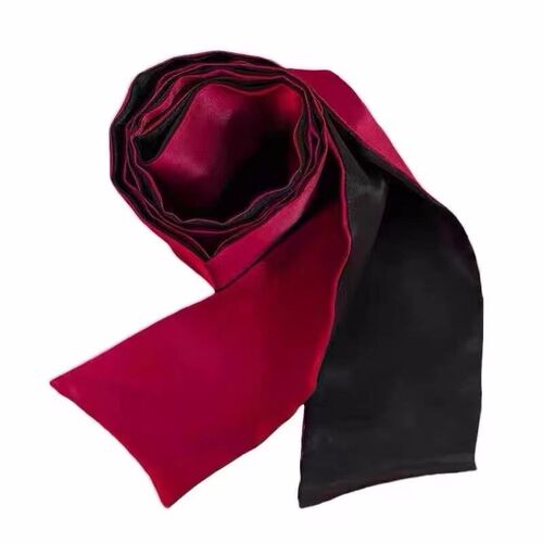 Silky pure lust sexy double-sided blindfold with ribbon light-blocking eye mask pure lust veil hand tied scarf mask