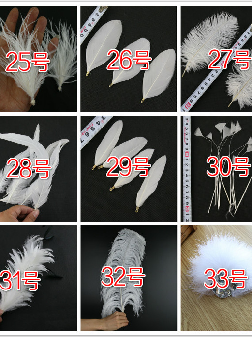 Plumas Decorativas Artesanales para Bodas y Manualidades DIY