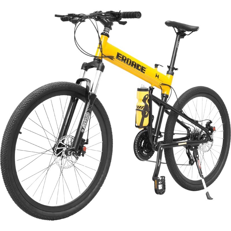 EROADE Bicicleta de montaña plegable Zhouma Cable Car Hombre Adulto todoterreno Adolescente Aleación de aluminio Freno de disco Carreras