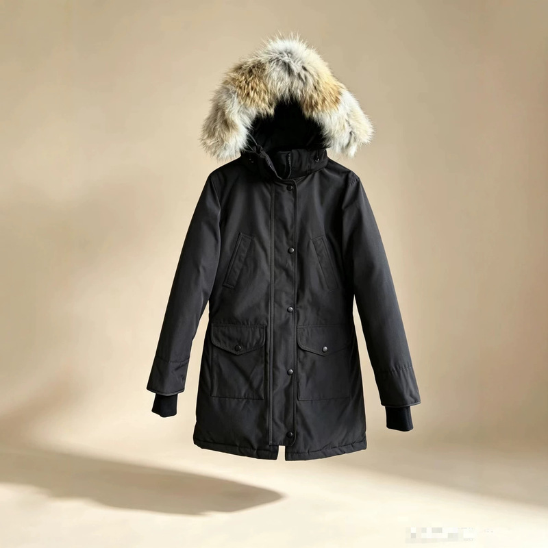 Cross-border Trillium Parka goose down jacket 07 women's puffer coat with wolf fur down Cross-border Trillium Parka goose down jacket 07 women's puffer coat with wolf fur down
