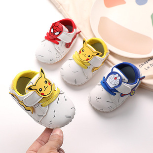 A generation of 2021 Spring and Autumn New Baby sewing bag soft sole shoes boys and girls baby cartoon cute shoes