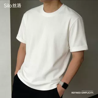 2026 新款男士短袖 T 恤夏季潮牌正肩速干轻奢高级感男装半袖