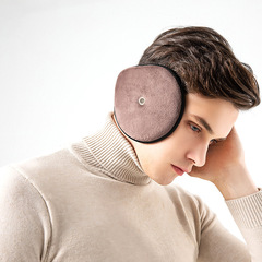 Couple's warm earmuffs adult earmuffs men's winter ear covers back-wearing fashionable earmuffs with sound amplification holes delivery food anti-freeze earmuffs