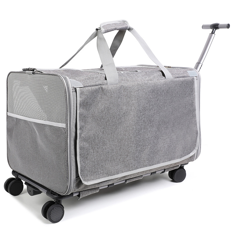 Bolsa para gatos, bolsa para mascotas con capó para perros grandes, caja especial para carrito para mascotas montada en el coche, bolsa para perros para salidas transfronterizas, transpirable