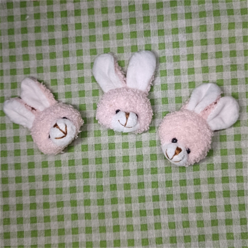 6cm 핑크 토끼 머리