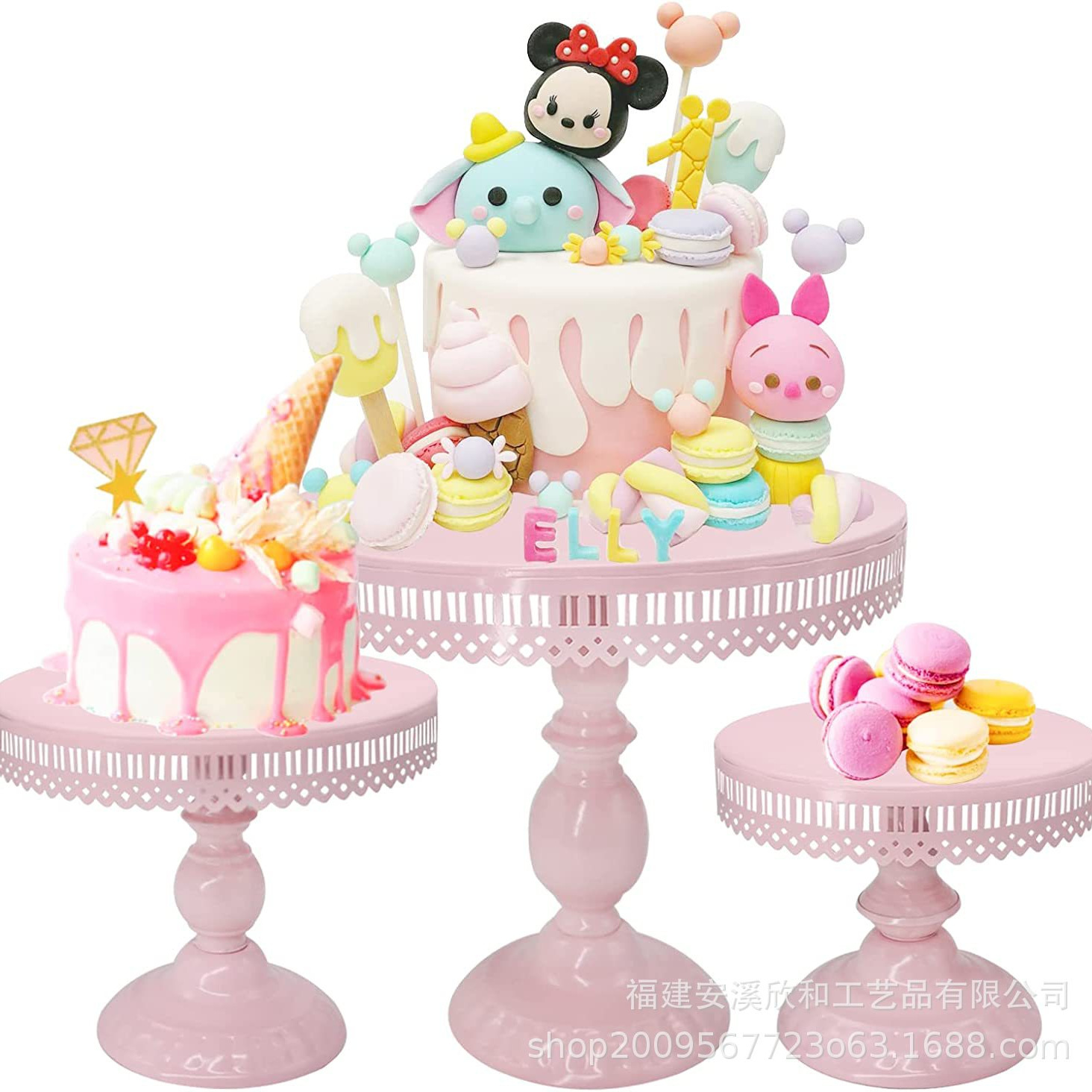 Fijación de pastel de hierro forjado de oro / bandeja de pastel / bandeja de frutas / bandeja de bodas West Point