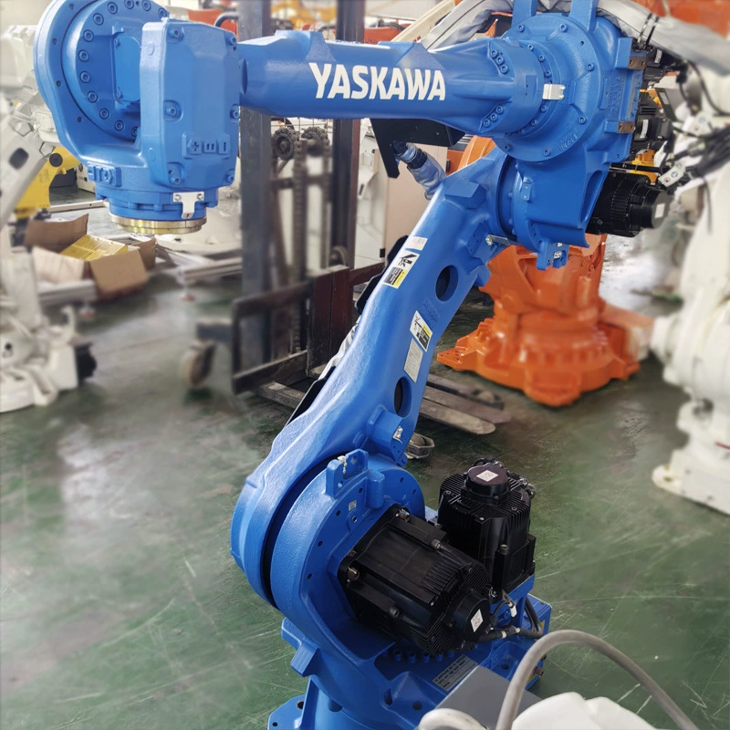 Использовался шестиосевой промышленный робот YASKAWA Yaskawa с грузоподъемностью 50 кг для обработки и паллетизации.