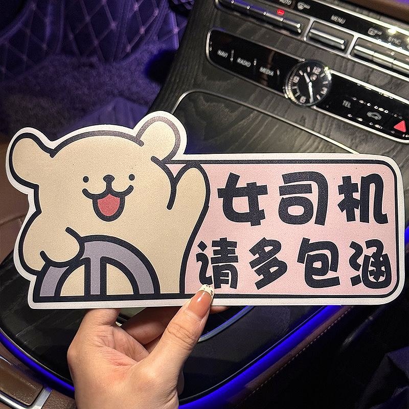 Upgraded magnets/car paint are reusable [One-handed driving puppy - female drivers, please bear with me]