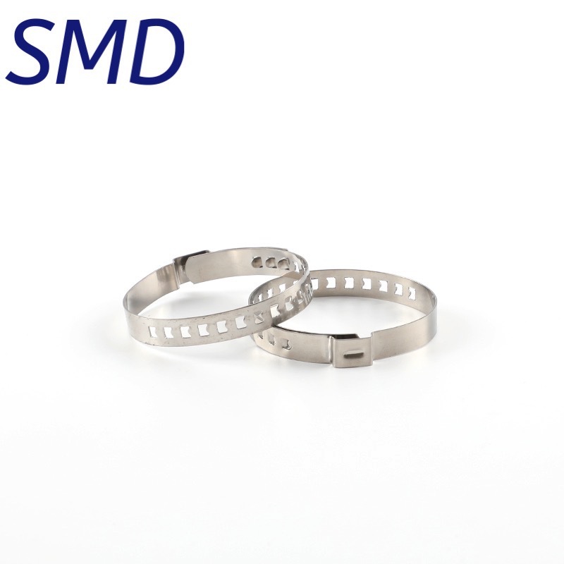 Abrazadera de jaula de bola interior y exterior ajustable de medio eje de acero inoxidable 304 sola oreja clip no polar abrazadera de cubierta de polvo abrazadera de resorte