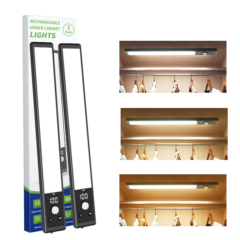 Automatic Human Body Sensor Lamp That Lights up When People Come, Bedroom Rechargeable Led Magnetic Table Lamp Night Light Outdoor Light Strip