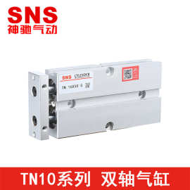 SNS/神驰 TN10-32系列 双轴气缸TN10X100-S 带磁环 现货 标准气缸