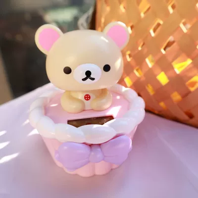 Ornament Bobblehead Figurine Premium | Car ornaments - 101011-cake-bear-beige