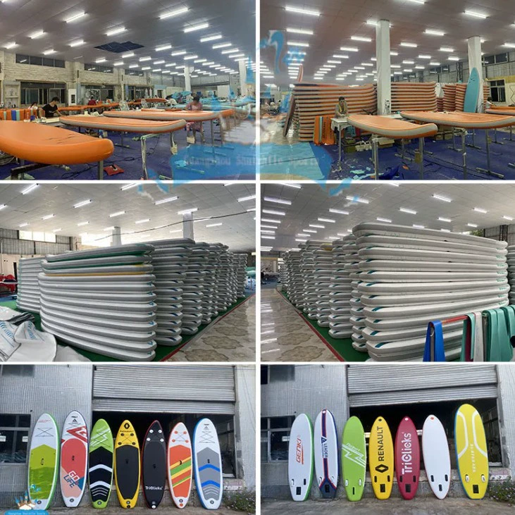 Надувной SUP доска для плавания, ПВХ, размеры 300–360×76–82×15 см, легкая 2,7 кг
