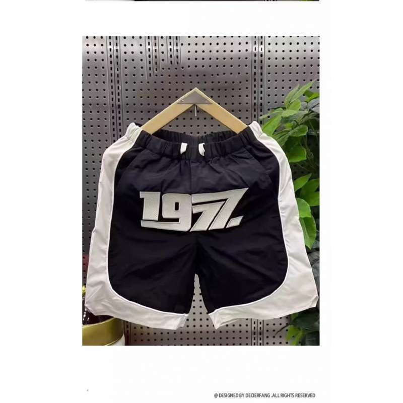 Men's Clothing Men's Trendy Casual Embroidered Shorts Patchwork Five Point Outdoor Sports Beach Pants Loose Fit_viptrois.com