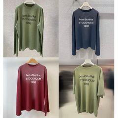 セレブ同風 25 新作 1996 レタープリント オールド スマッジ ルーズ 長袖 半袖 Tシャツ 日焼け止めシャツ 男女兼用