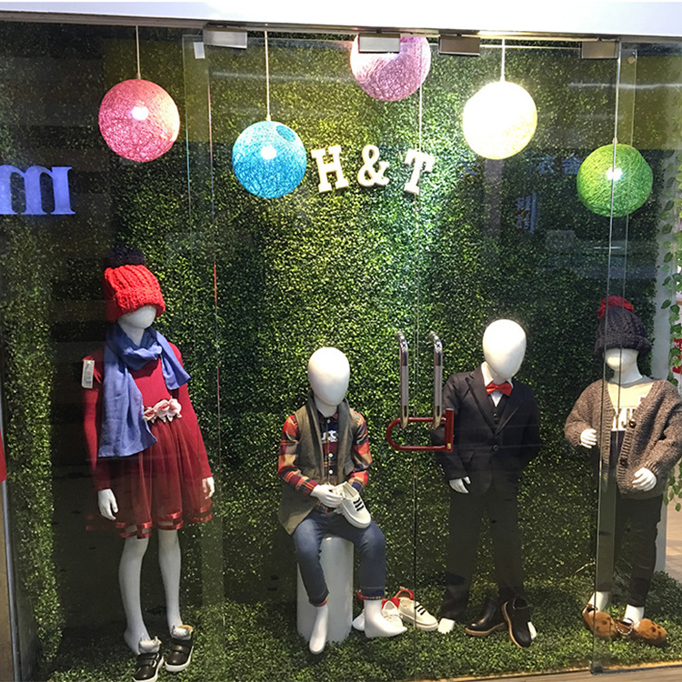 Flor artificial creativa Pared de césped decorativo interior planta verde techo artificial pared de fondo fábrica al por mayor Pared de Planta artificial