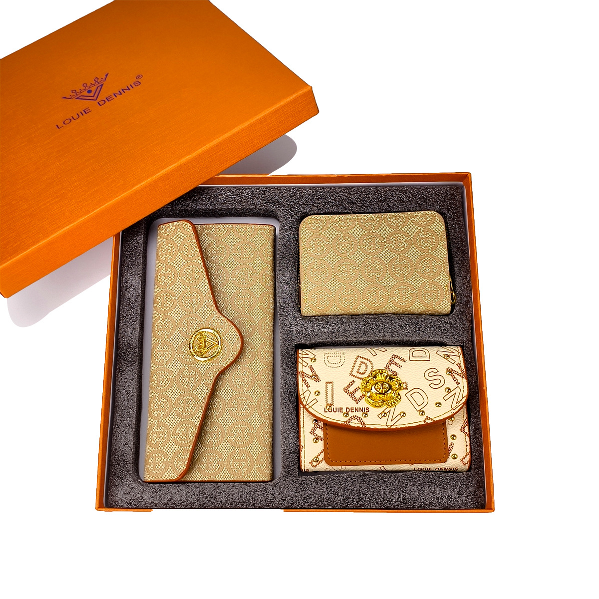 2025新型三点セットギフトボックス財布カバンセット素敵ギフトボックスレディース財布