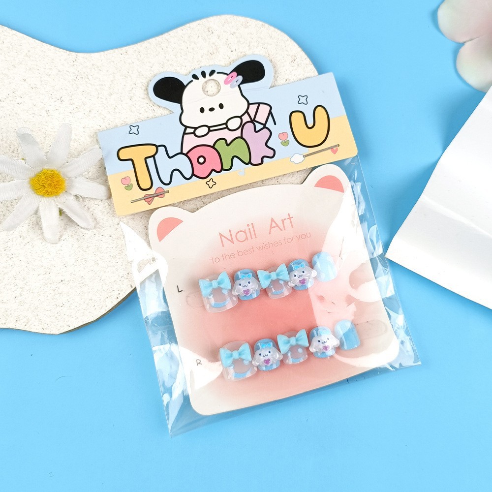 Venta directa de fábrica pegatinas de uñas para niñas dibujos animados para niños tabletas de uñas para niñas 10 parches de uñas lindas