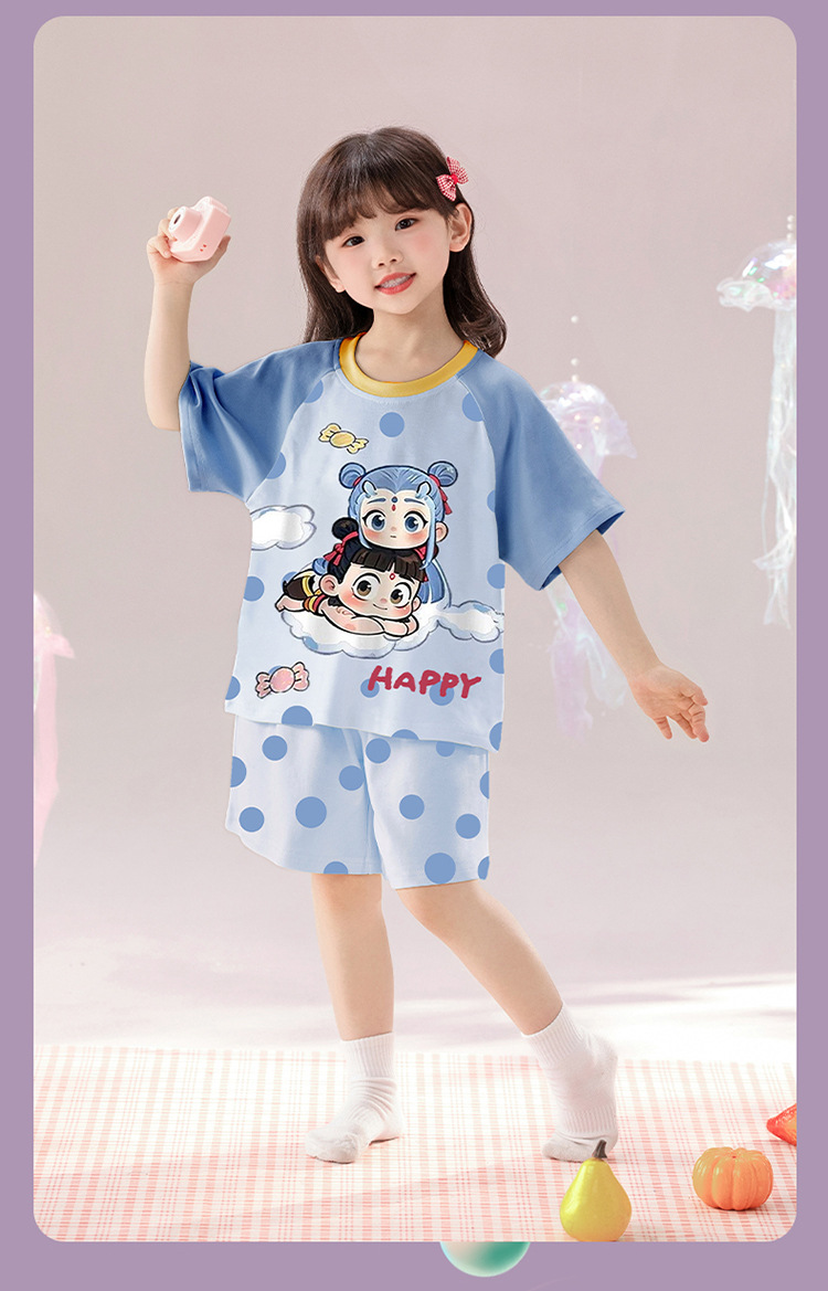 复制_女童睡衣韩版宽松夏季短袖纯棉透气中大童圆.jpeg
