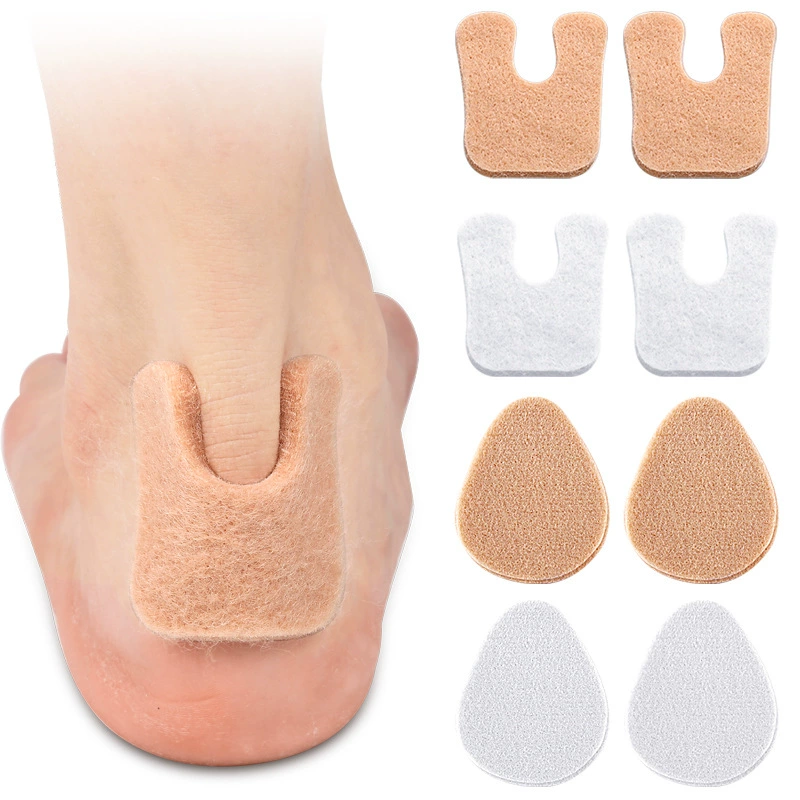 Войлочная подушка подушечка для передней части стопы утолщенная передняя часть стопы плюсневая половинная Подушка на высоких каблуках, противоскользящая впитывающая пот, Противоизносная войлочная подушка для ног