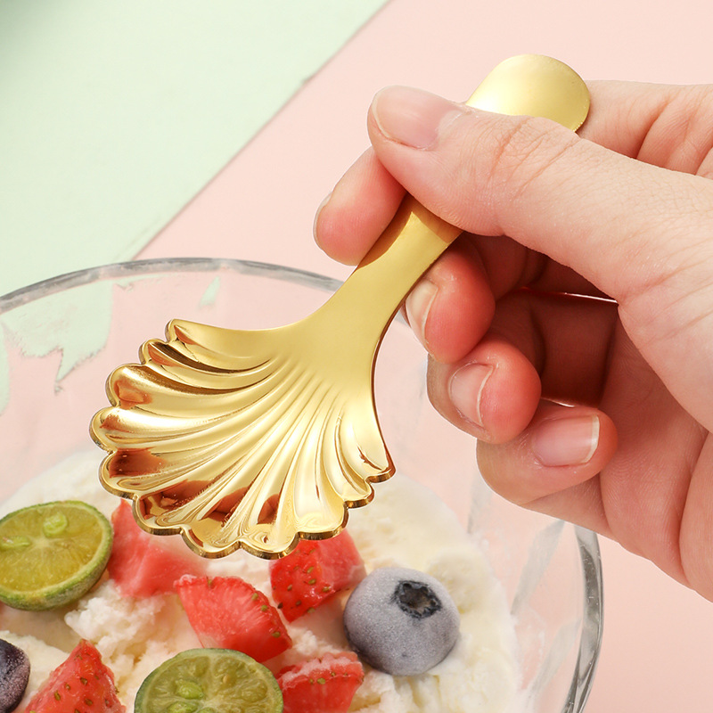 304 de acero inoxidable para niños del bebé cuchara Tenedor cuchara de cabeza redonda cuchara de comer lindo traje portátil vajilla cuchara