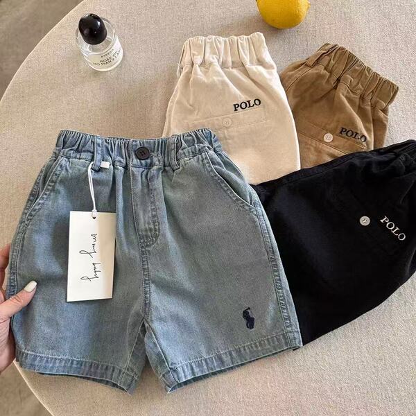 Children's denim summer shorts for boys