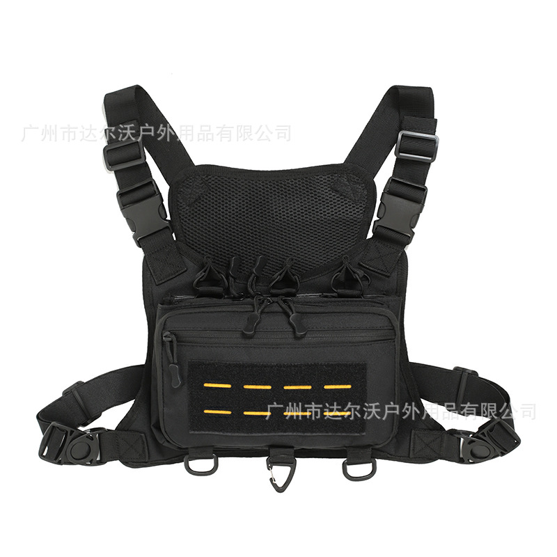 Cross-Border New Style Chest-Mounted Tactical Vest, Outdoor Training Multi-Functional Vest Bag, Cs Military Fan Magazine Pouch