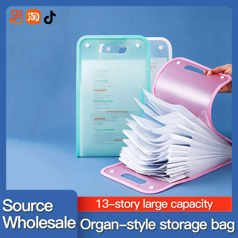 A4 Handheld Vertical Folder Document Paper Storage Bag