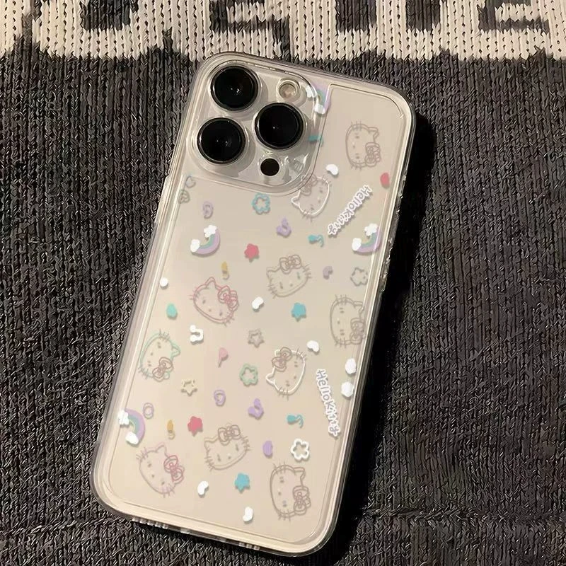 Телефонный чехол Hello kitty, apple, rainbow совместимый, космический мультфильм iPhone 14, iphone, 17, 17promax