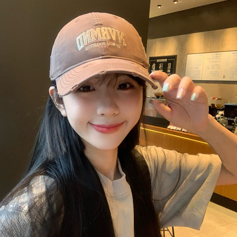 Sombreros de borde ancho, gorras de béisbol de verano para mujeres, nuevos sombreros de algodón coreano profundos y profundos