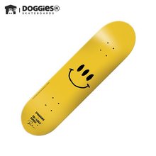 Doggies初学者成人青少年双翘滑板 板面送砂纸/整板-笑脸活力板