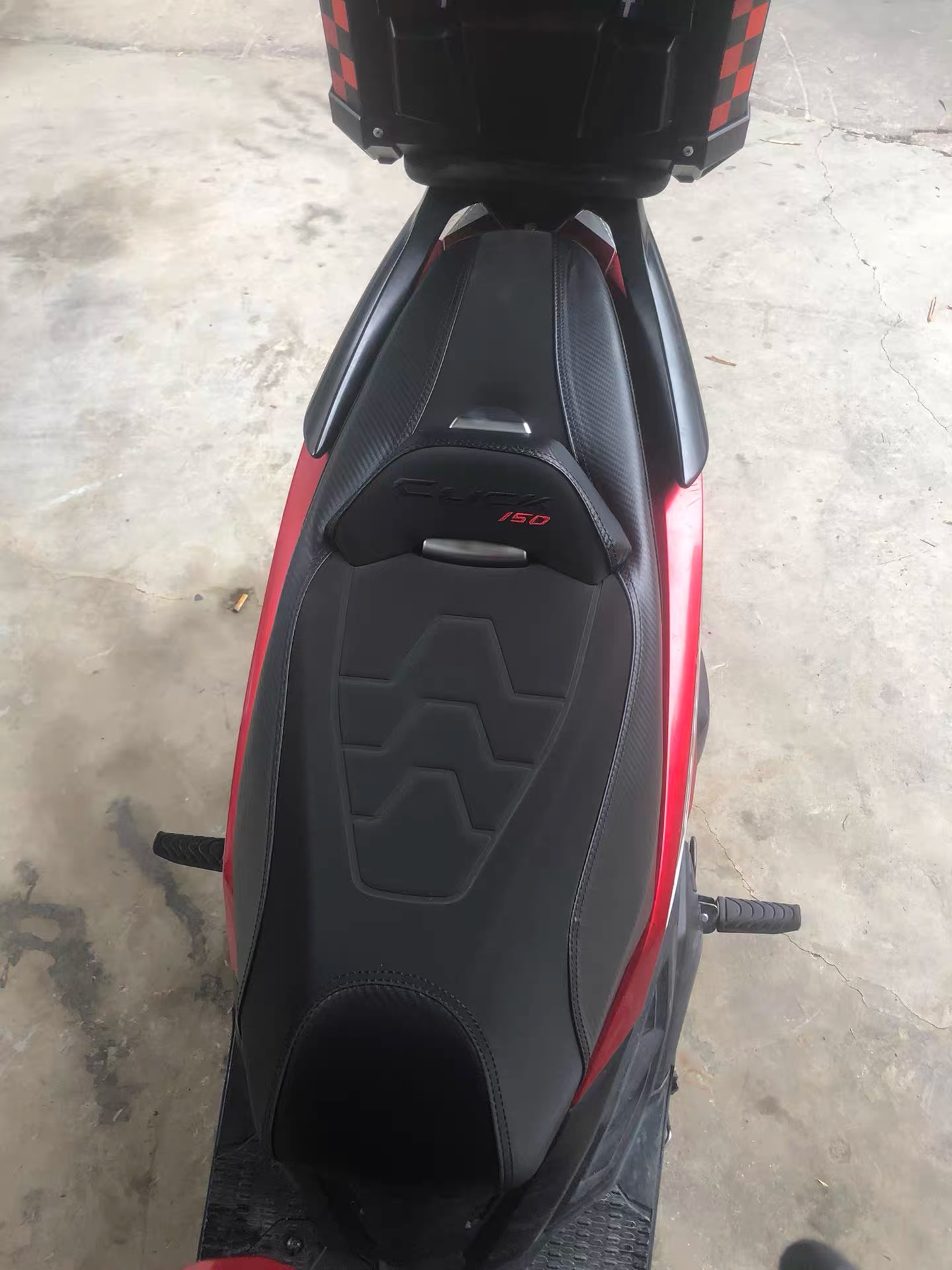 Suitable for Honda Click150/125 Modified Cushion Assembly, Comfortable and Soft Backrest Seat Bag, Motorcycle Seat Bag