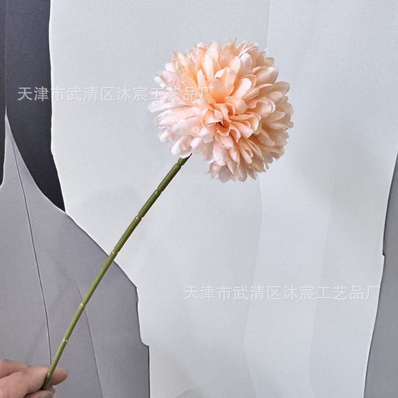 シミュレーション単枝球菊単枝刺球卓球菊タンポポ造花客間鉢植え生け花装飾クロスボーダー|undefined