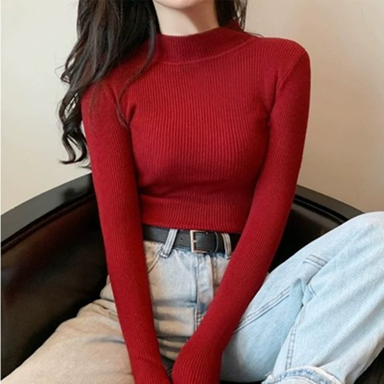 Long-sleeve, sweater, base body-friendly autumn thermal underwear, high collar