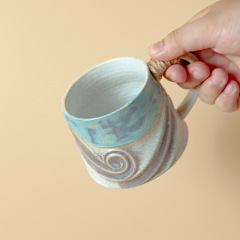 高级感马克杯复古窑变陶瓷杯子送人伴手礼高档精致水杯礼盒套装