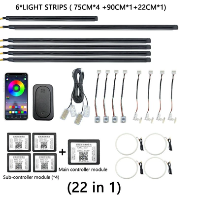 Car Ambient Light, Other lights - one-to-twenty-two-central-control2door4foot-lamp4handle-lamp4storage-lamp4horn-lamp422-lights