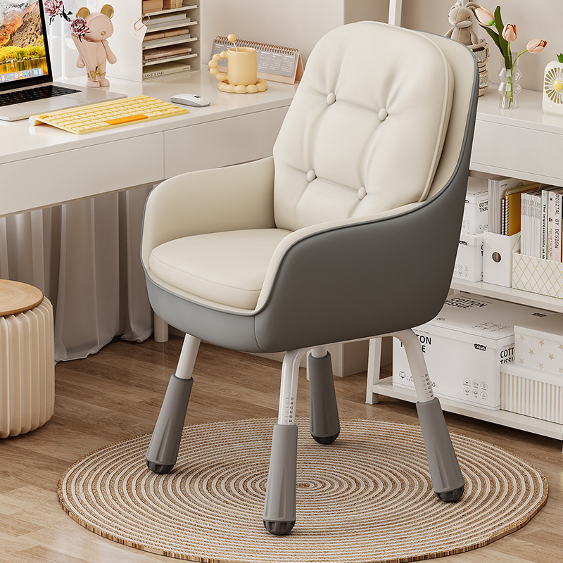 Study Chair Comfortable Sedentary Backrest Lifting Computer Chair Leisure Desk Chair Home Office Chair Bedroom Makeup Chair