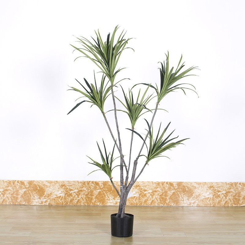 Escenografía de estilo nórdico Simulación de plantas verdes Plantas en macetas Centro comercial Simulación de decoración suave Plantas verdes falsas